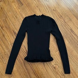 TopShop black long sleeve stretchy top